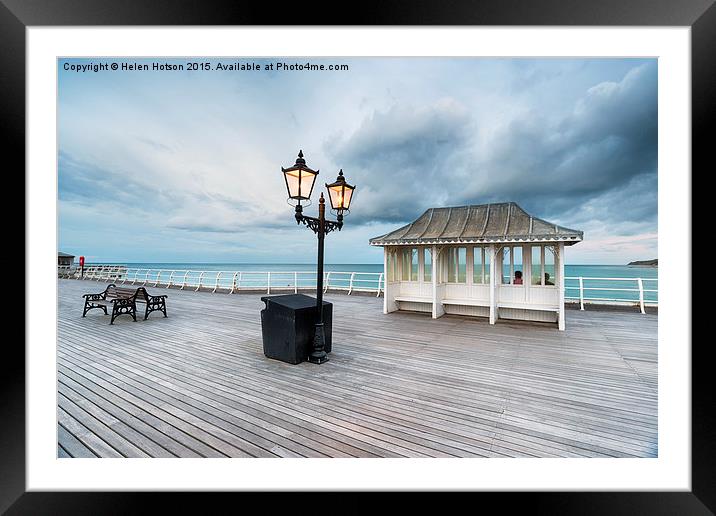 Dusk at the Pier Framed Mounted Print by Helen Hotson