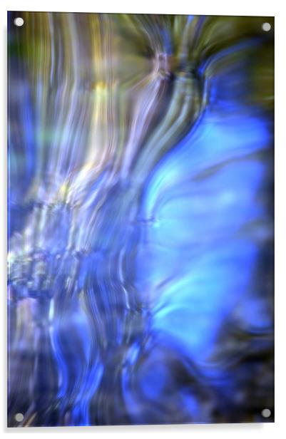 Blue Reflections Acrylic by Stuart Thomas