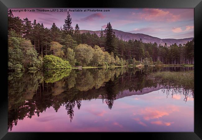 Loch Lochan Sunrise Framed Print by Keith Thorburn EFIAP/b