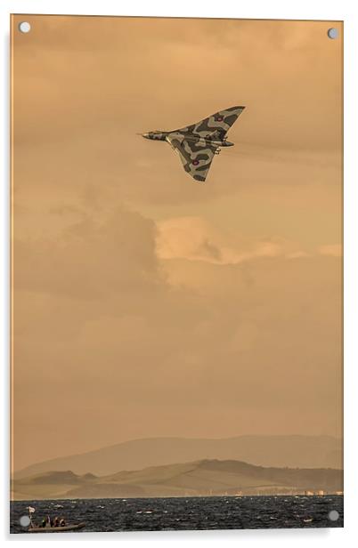 XH558 Vulcan Bomber  Acrylic by Andrew Crossley