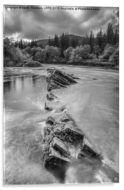 River Orchy Acrylic by Keith Thorburn EFIAP/b