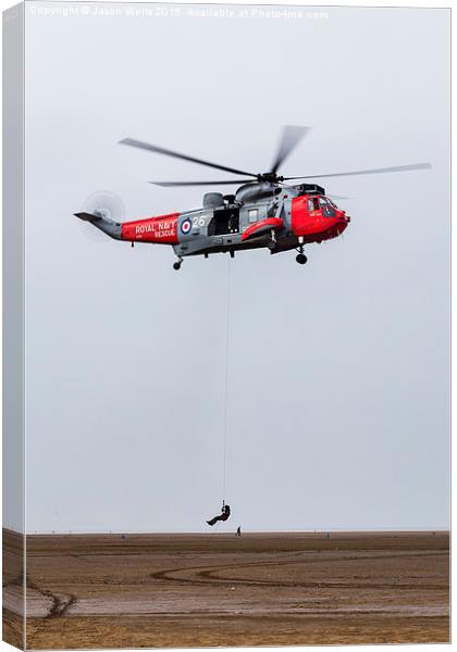Seaking performing a SAR demo at Southport Canvas Print by Jason Wells