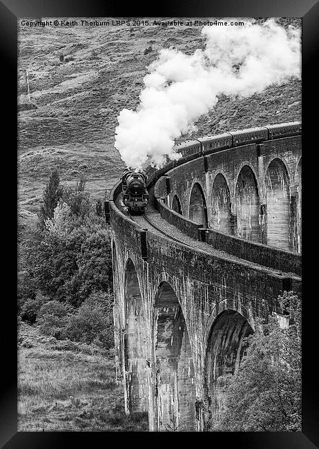 Glefinnan Viaduct Train Framed Print by Keith Thorburn EFIAP/b