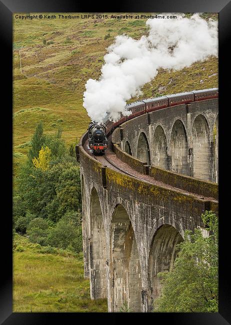 Glefinnan Viaduct Train Framed Print by Keith Thorburn EFIAP/b