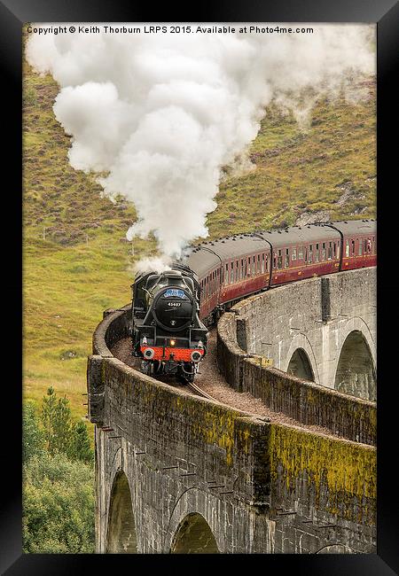 Glefinnan Viaduct Train Framed Print by Keith Thorburn EFIAP/b