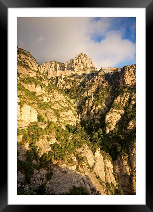  Low clouds shrowd Montserrat Framed Mounted Print by Stephen Taylor