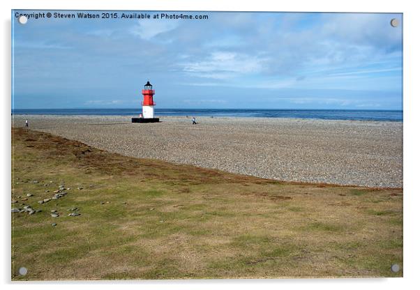  The Old Lighthouse at The Point of Ayre Acrylic by Steven Watson