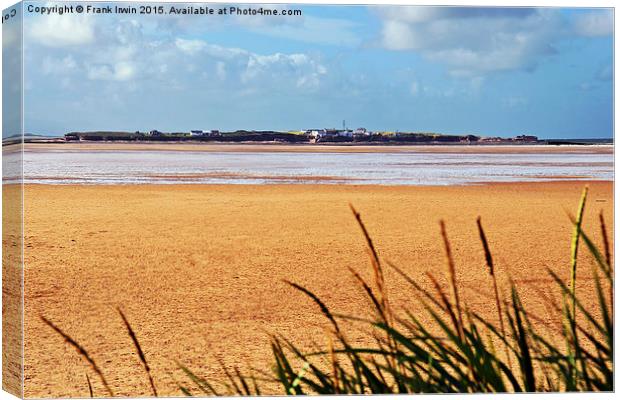 Hilbre Island in the river Dee Canvas Print by Frank Irwin