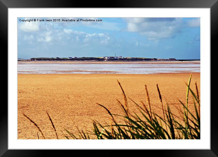 Hilbre Island in the river Dee Framed Mounted Print by Frank Irwin