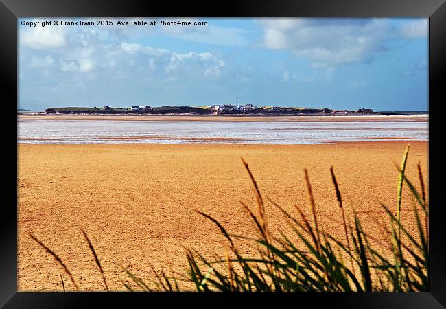 Hilbre Island in the river Dee Framed Print by Frank Irwin