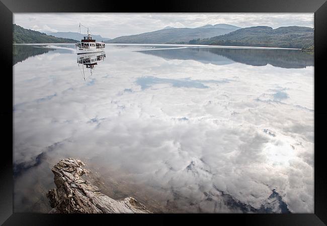 Steamship Sir Walter Scott on Loch Katrine Framed Print by Gary Eason