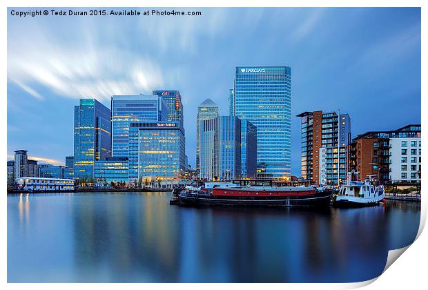  Dockland City Print by Tedz Duran