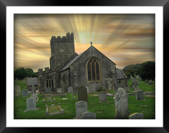 St. Mary's Chruch, Berrow. Framed Mounted Print by Heather Goodwin