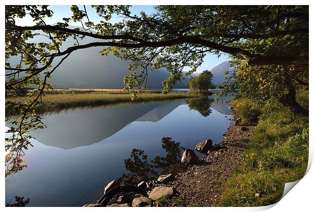 Brotherswater Reflections Print by Gary Kenyon