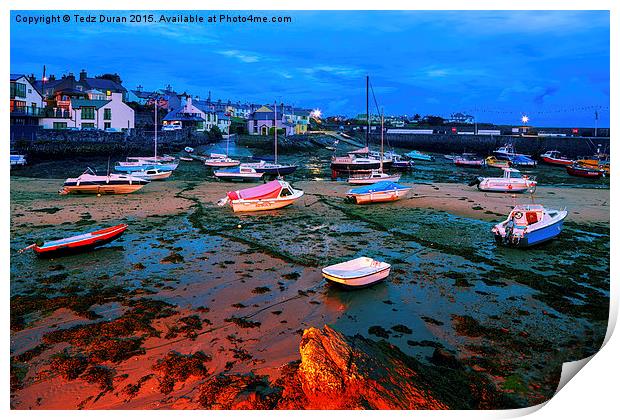  Cemaes Bay Anglesey Print by Tedz Duran