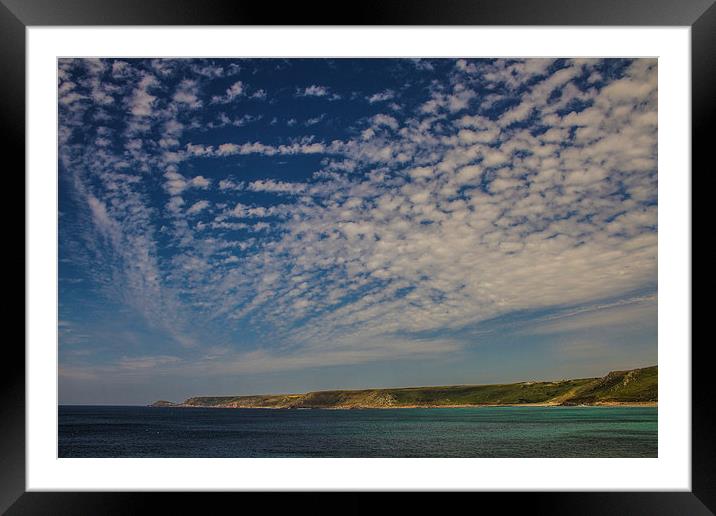 Peaceful Sennen Cove Framed Mounted Print by andy toby