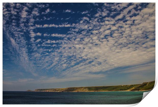 Peaceful Sennen Cove Print by andy toby