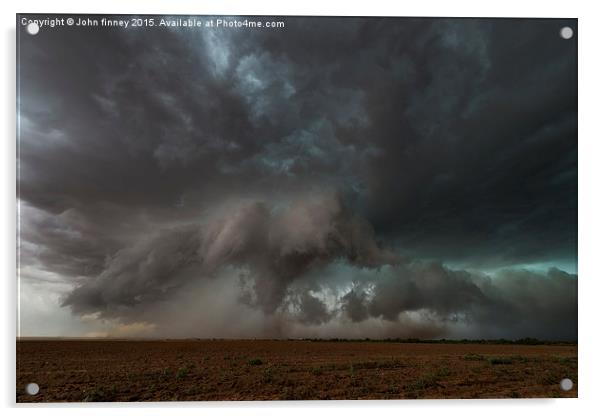  Tornado, Patricia, Texas. Acrylic by John Finney