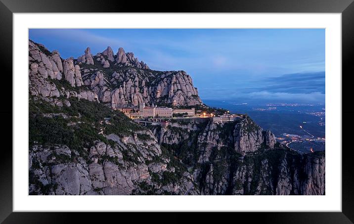  Montserrat at dawn Framed Mounted Print by Stephen Taylor