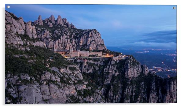  Montserrat at dawn Acrylic by Stephen Taylor