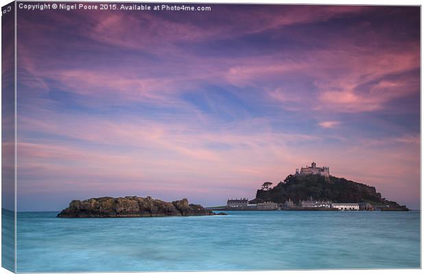  St Michael's Mount Canvas Print by Nigel Poore