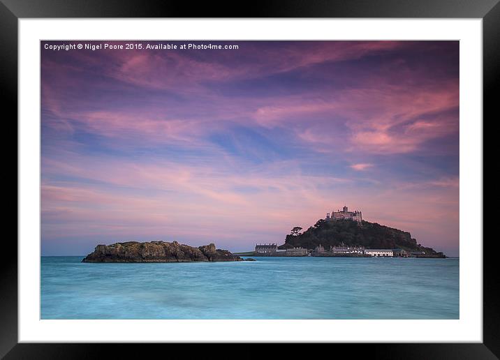  St Michael's Mount Framed Mounted Print by Nigel Poore