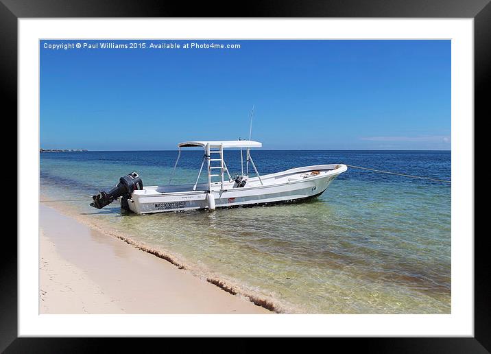 Dive Boat 2 Framed Mounted Print by Paul Williams
