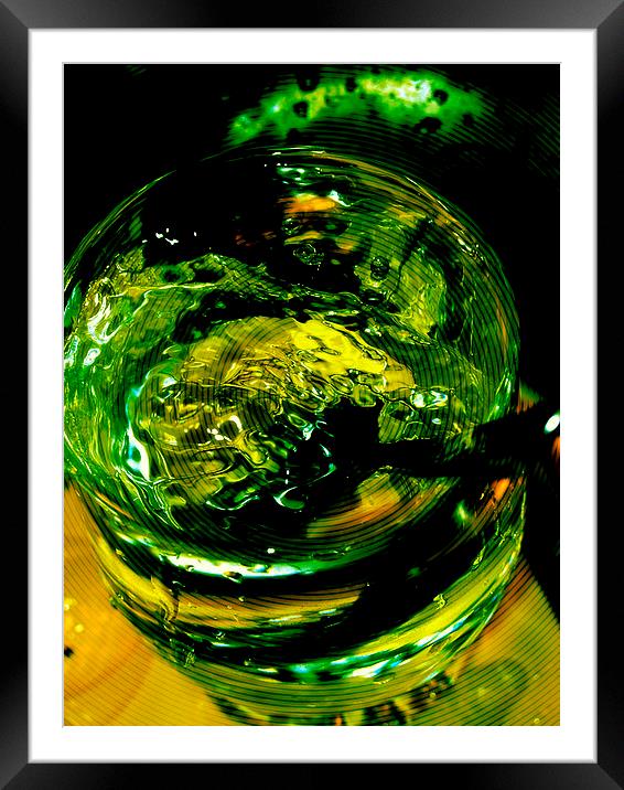  Glass of Water and Spoon Framed Mounted Print by Florin Birjoveanu