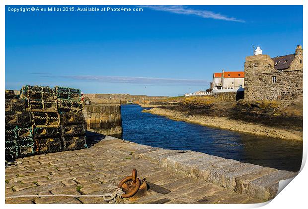  Portsoy Harbour Print by Alex Millar