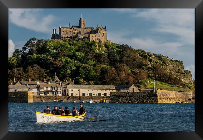  The Gig St Aubyn at St Michael's Mount Framed Print by Brian Pierce