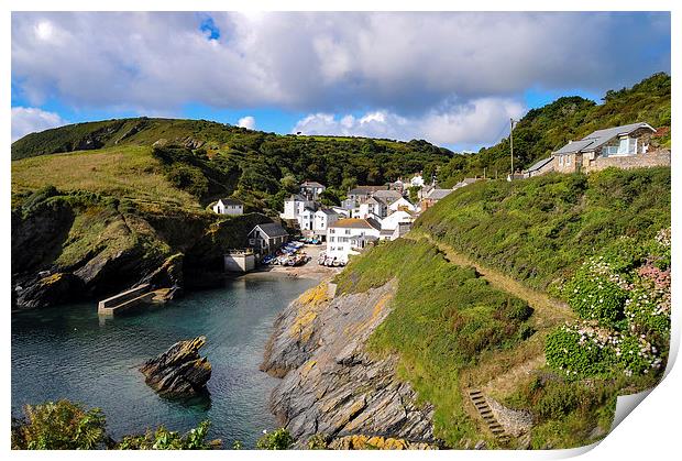  The Village of Portloe, Roseland, Cornwall Print by Brian Pierce