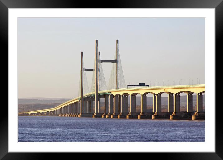 River Severn Crossing Framed Mounted Print by Gary Morris
