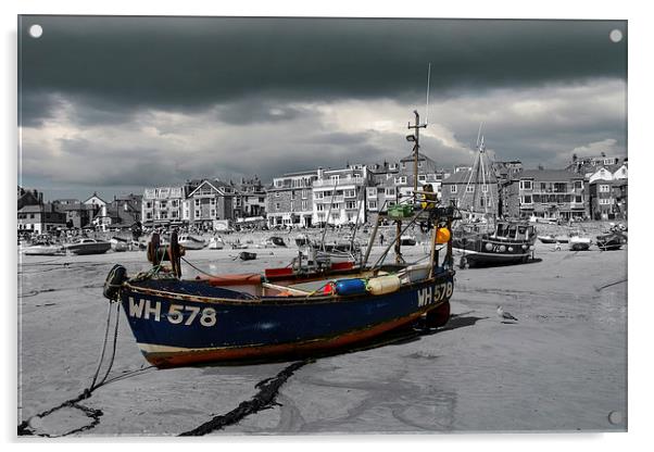  WH578 at St Ives, Cornwall Acrylic by Brian Pierce