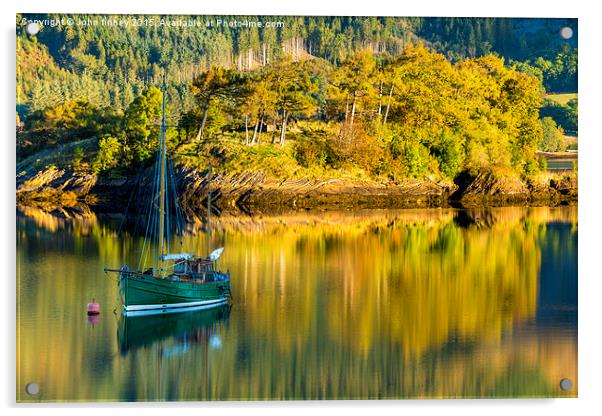  Loch Leven, Glencoe, Scotland.  Acrylic by John Finney