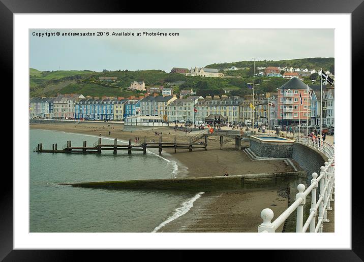  ABERYSTWYTH Framed Mounted Print by andrew saxton