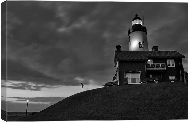 Lighthouse on the top of a hill Canvas Print by Adam Szuly