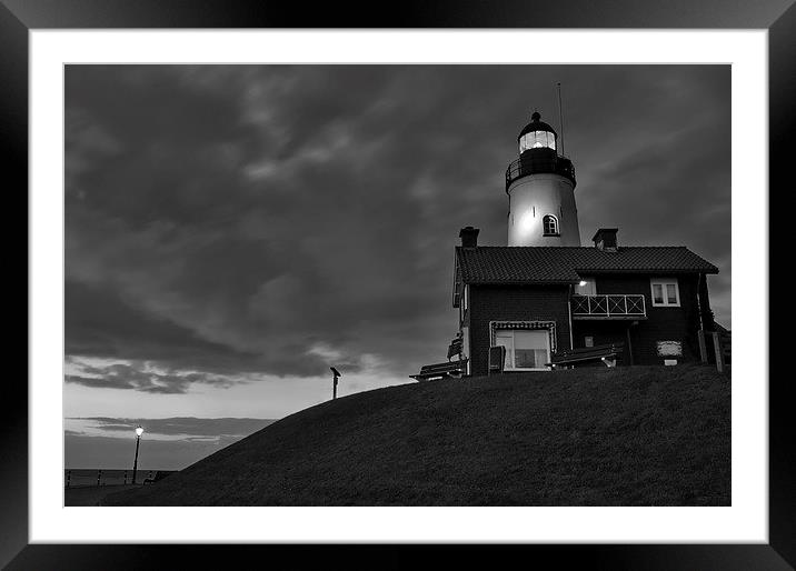 Lighthouse on the top of a hill Framed Mounted Print by Adam Szuly