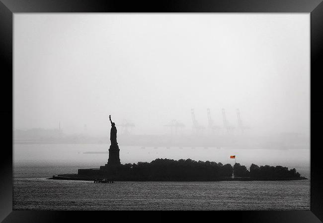 Statue of liberty Framed Print by Adam Szuly