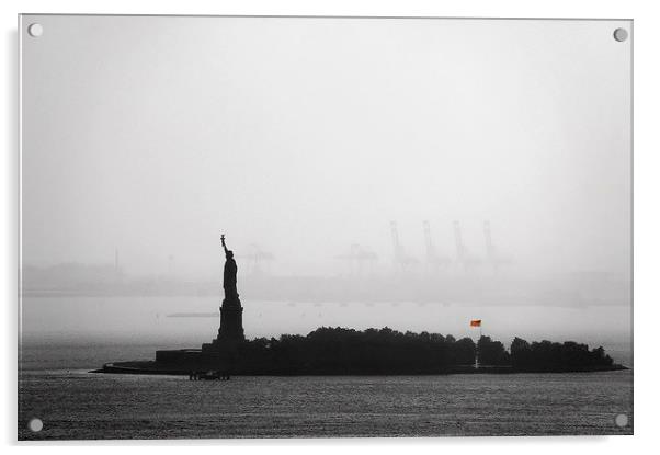 Statue of liberty Acrylic by Adam Szuly