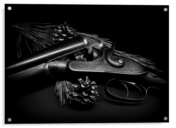  Vintage Shotgun Acrylic by Jon Fixter