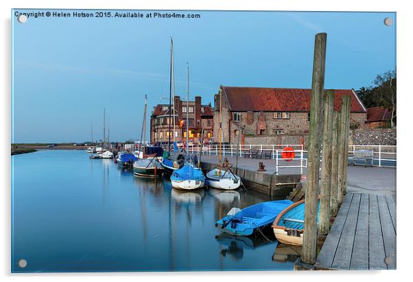 The Quay at Blakeney in Norfolk Acrylic by Helen Hotson