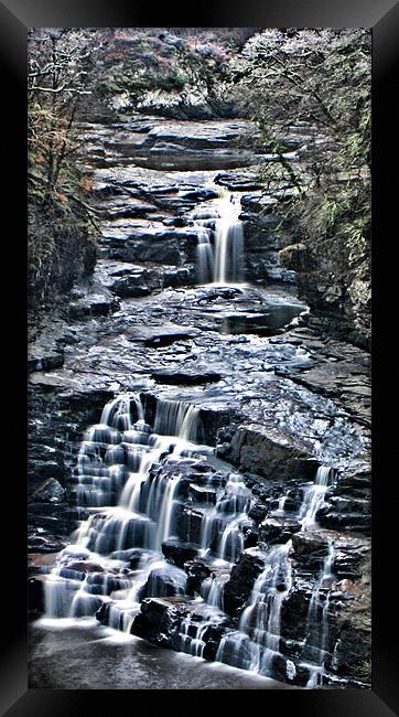 waterfall Framed Print by Tommy Reilly