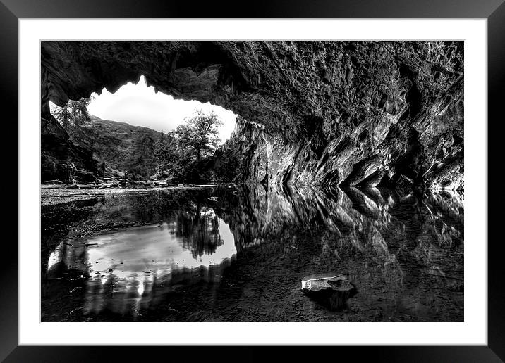  Inside Rydal caves, Lake district Framed Mounted Print by Gordon Bishop
