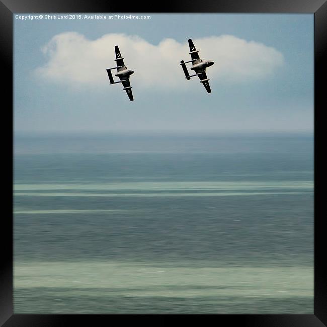  Vampires Over The Channel Framed Print by Chris Lord