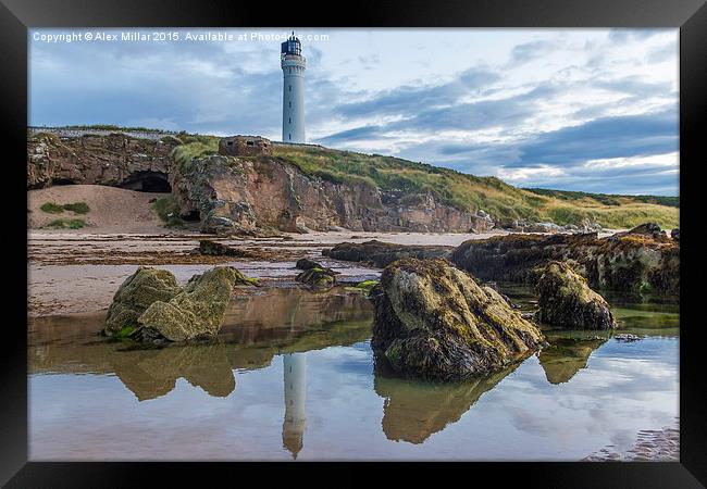  Covesea Lighthouse Framed Print by Alex Millar