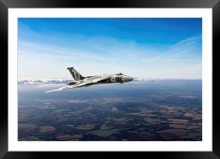 Avro Vulcan in flight 2 Framed Mounted Print by Gary Eason