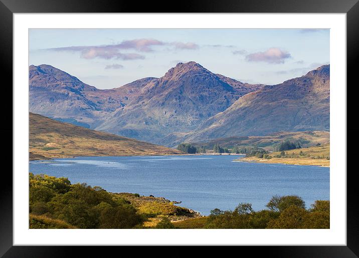 Loch Arklet and the Arrochar Alps Framed Mounted Print by Gary Eason