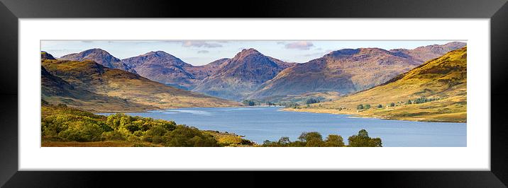 Loch Arklet and the Arrochar Alps Framed Mounted Print by Gary Eason