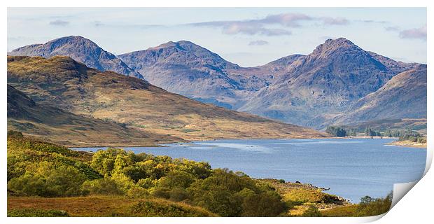 Loch Arklet and the Arrochar Alps Print by Gary Eason