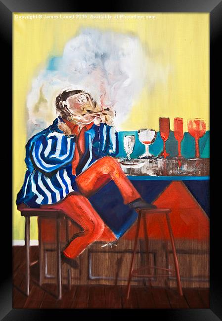  Smoker Framed Print by James Lavott